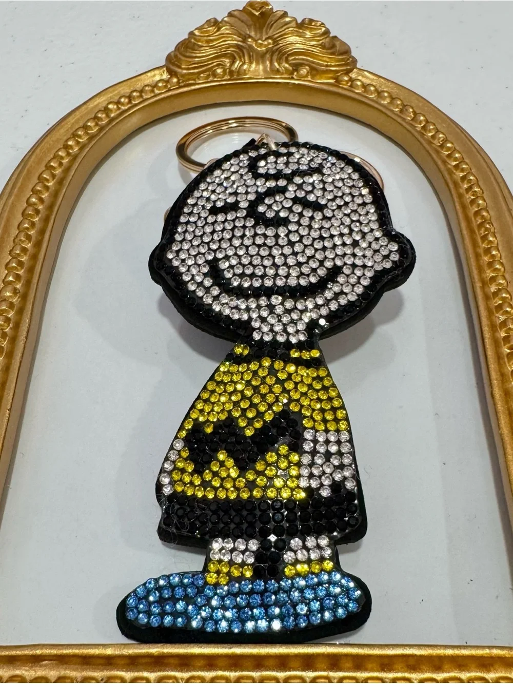 New Crystal-Embellished Charlie Brown Keychain